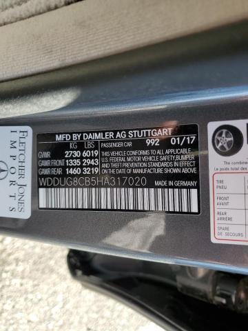 Photo 11 VIN: WDDUG8CB5HA317020 - MERCEDES-BENZ S 550 