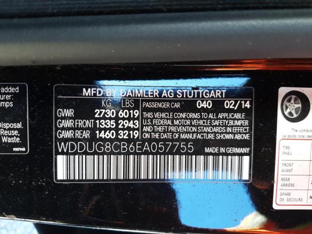 Photo 9 VIN: WDDUG8CB6EA057755 - MERCEDES-BENZ S 550 