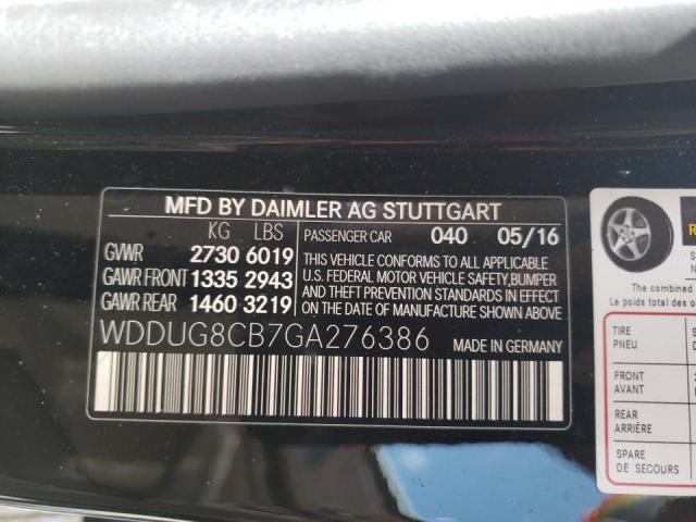 Photo 9 VIN: WDDUG8CB7GA276386 - MERCEDES-BENZ S 550 