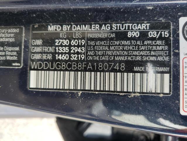 Photo 11 VIN: WDDUG8CB8FA180748 - MERCEDES-BENZ S 550 