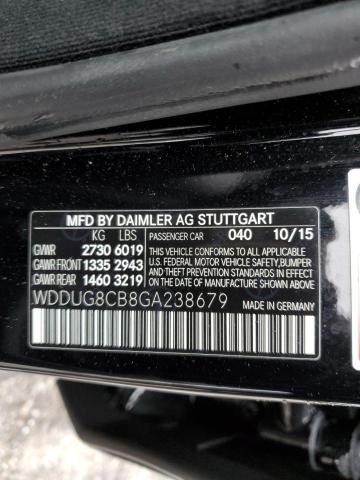 Photo 11 VIN: WDDUG8CB8GA238679 - MERCEDES-BENZ S 550 