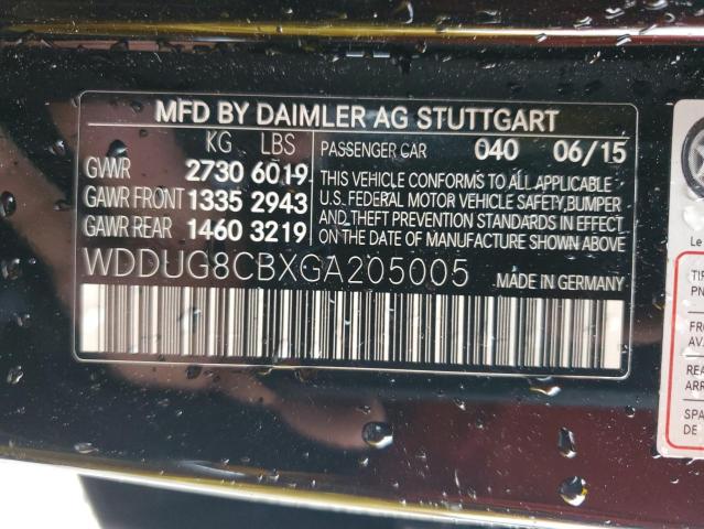 Photo 11 VIN: WDDUG8CBXGA205005 - MERCEDES-BENZ S 550 