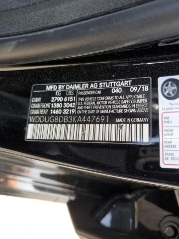 Photo 11 VIN: WDDUG8DB3KA447691 - MERCEDES-BENZ S 560 