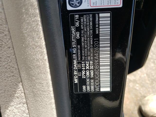 Photo 11 VIN: WDDUG8DB9KA426201 - MERCEDES-BENZ S 560 