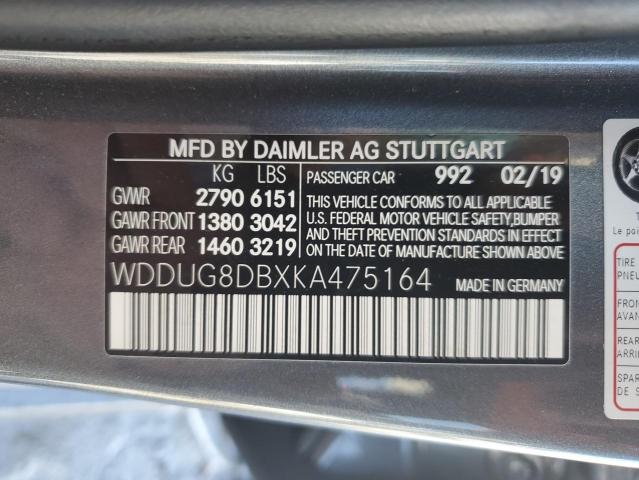 Photo 11 VIN: WDDUG8DBXKA475164 - MERCEDES-BENZ S 560 