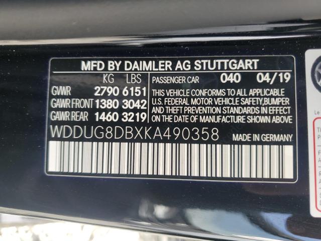 Photo 11 VIN: WDDUG8DBXKA490358 - MERCEDES-BENZ S 560 