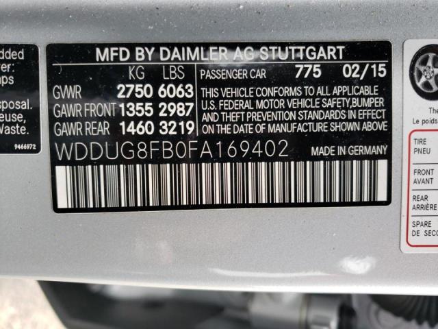 Photo 11 VIN: WDDUG8FB0FA169402 - MERCEDES-BENZ S 550 4MAT 