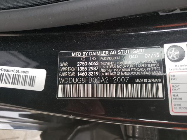 Photo 9 VIN: WDDUG8FB0GA212007 - MERCEDES-BENZ S 550 