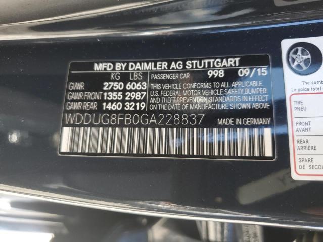 Photo 11 VIN: WDDUG8FB0GA228837 - MERCEDES-BENZ S-CLASS 