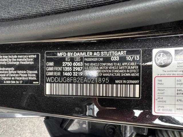 Photo 9 VIN: WDDUG8FB2EA021895 - MERCEDES-BENZ S 550 4MAT 