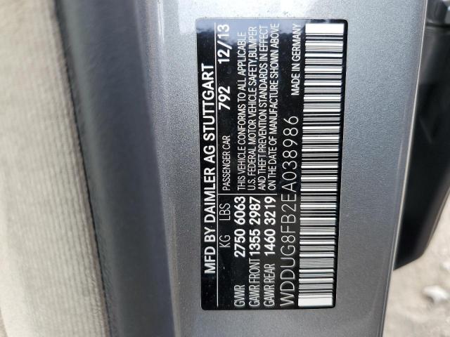 Photo 11 VIN: WDDUG8FB2EA038986 - MERCEDES-BENZ S 550 4MAT 