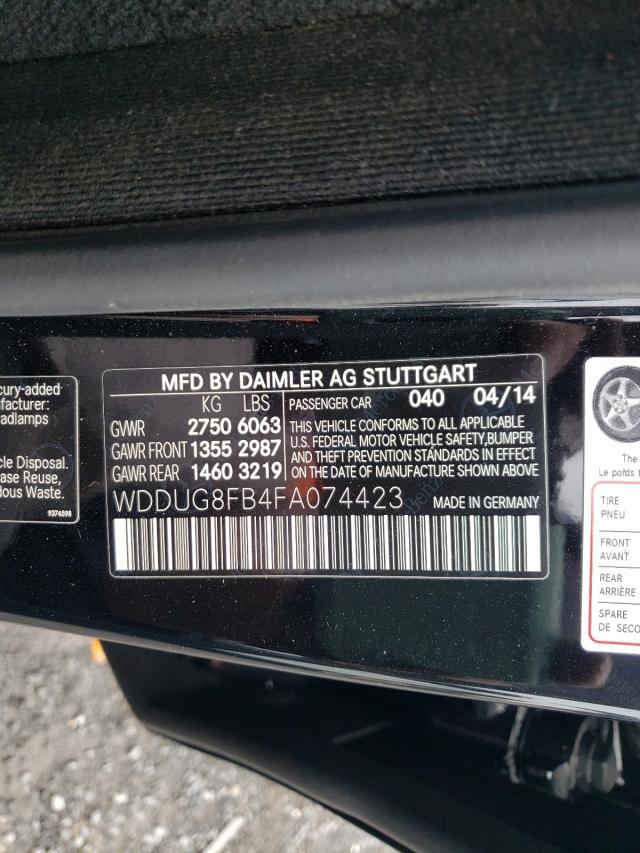 Photo 9 VIN: WDDUG8FB4FA074423 - MERCEDES-BENZ S 550 4MAT 