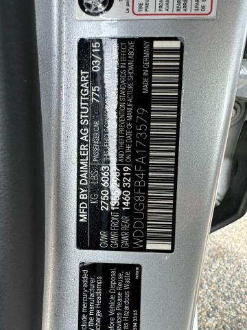 Photo 9 VIN: WDDUG8FB4FA173579 - MERCEDES-BENZ S 550 4MAT 