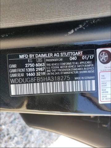 Photo 9 VIN: WDDUG8FB5HA318275 - MERCEDES-BENZ S 550 4MAT 