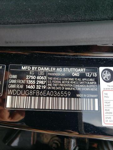 Photo 11 VIN: WDDUG8FB6EA036559 - MERCEDES-BENZ S-CLASS 