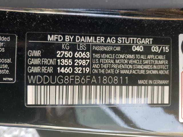 Photo 9 VIN: WDDUG8FB6FA180811 - MERCEDES-BENZ S 550 4MAT 