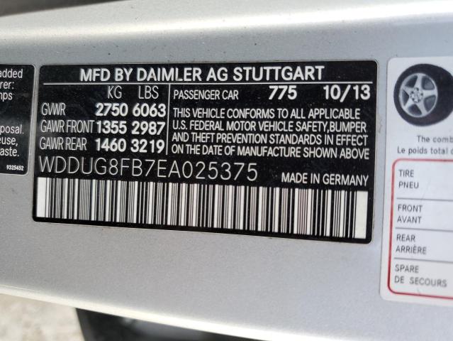 Photo 11 VIN: WDDUG8FB7EA025375 - MERCEDES-BENZ S 550 4MAT 