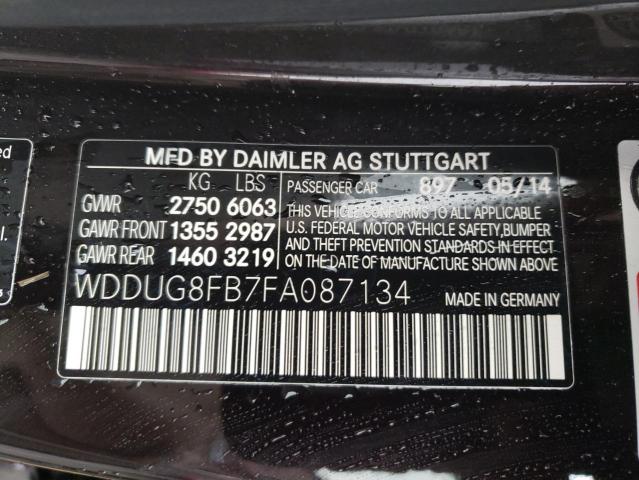 Photo 11 VIN: WDDUG8FB7FA087134 - MERCEDES-BENZ S-CLASS 