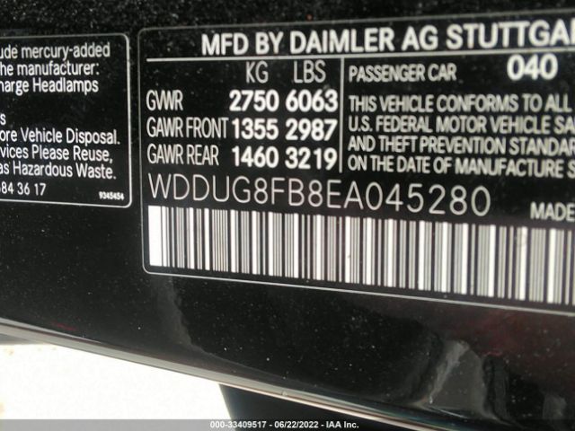 Photo 8 VIN: WDDUG8FB8EA045280 - MERCEDES S 