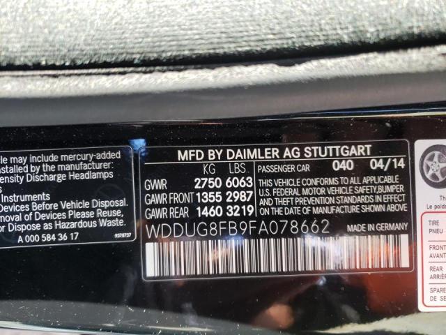 Photo 9 VIN: WDDUG8FB9FA078662 - MERCEDES-BENZ S 550 4MAT 