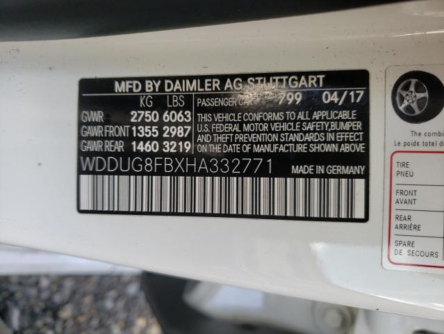 Photo 9 VIN: WDDUG8FBXHA332771 - MERCEDES-BENZ S 550 4MAT 