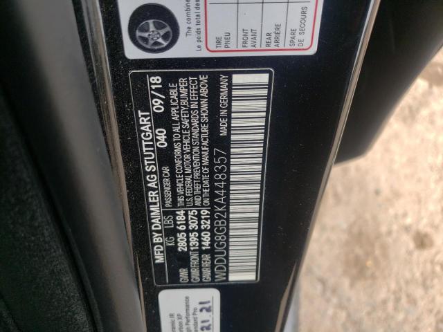 Photo 9 VIN: WDDUG8GB2KA448357 - MERCEDES-BENZ S 560 4MAT 