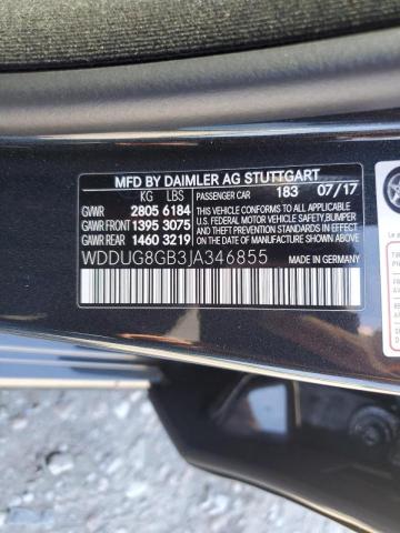 Photo 9 VIN: WDDUG8GB3JA346855 - MERCEDES-BENZ S 560 4MAT 