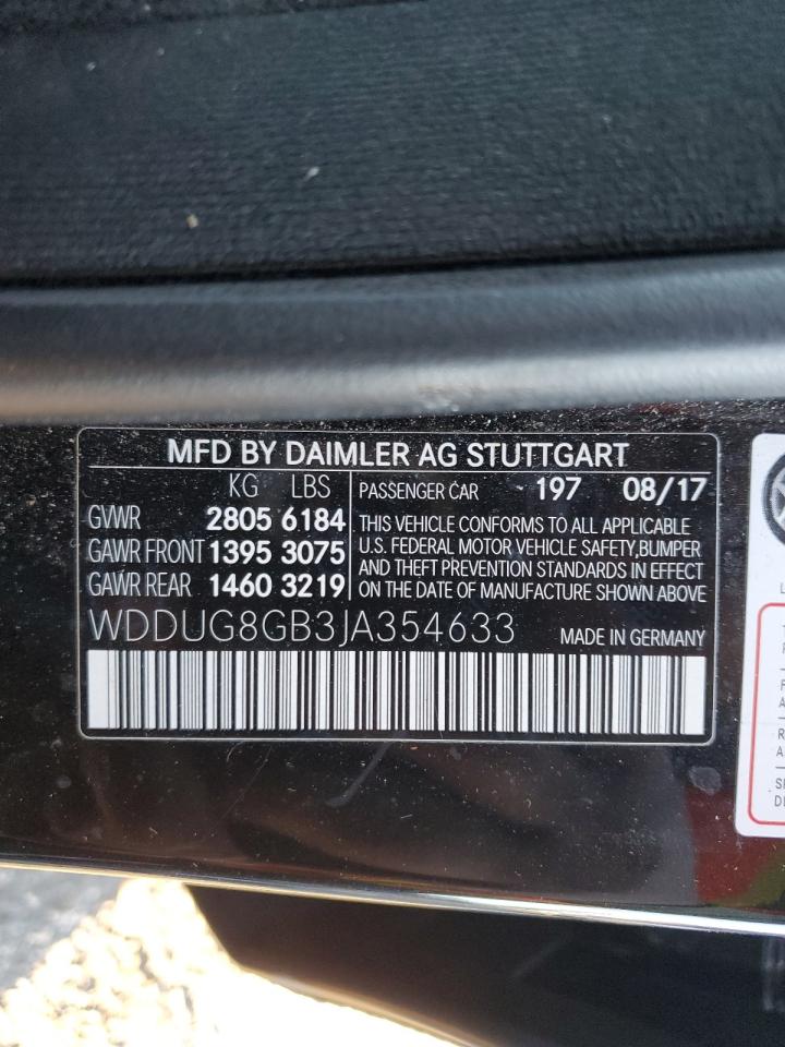 Photo 12 VIN: WDDUG8GB3JA354633 - MERCEDES-BENZ S-KLASSE 