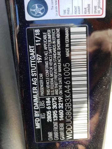 Photo 12 VIN: WDDUG8GB3KA461005 - MERCEDES-BENZ S 560 4MAT 