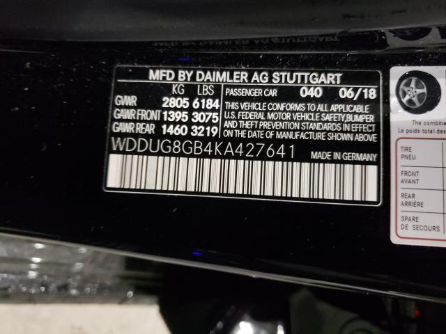 Photo 9 VIN: WDDUG8GB4KA427641 - MERCEDES-BENZ S 560 4MAT 