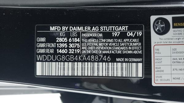 Photo 2 VIN: WDDUG8GB4KA488746 - MERCEDES-BENZ S 560 