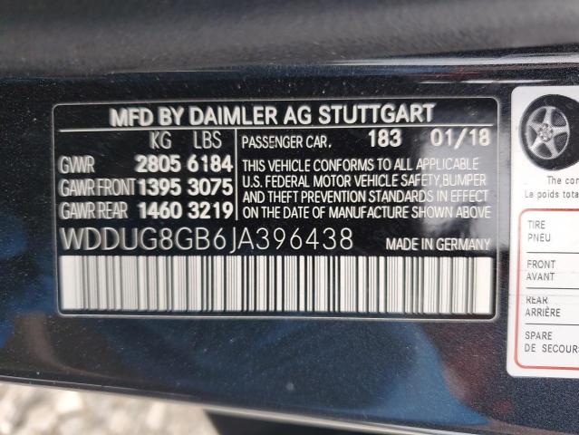 Photo 11 VIN: WDDUG8GB6JA396438 - MERCEDES-BENZ S-CLASS 