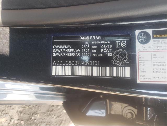 Photo 9 VIN: WDDUG8GB7JA390101 - MERCEDES-BENZ S 560 4MAT 