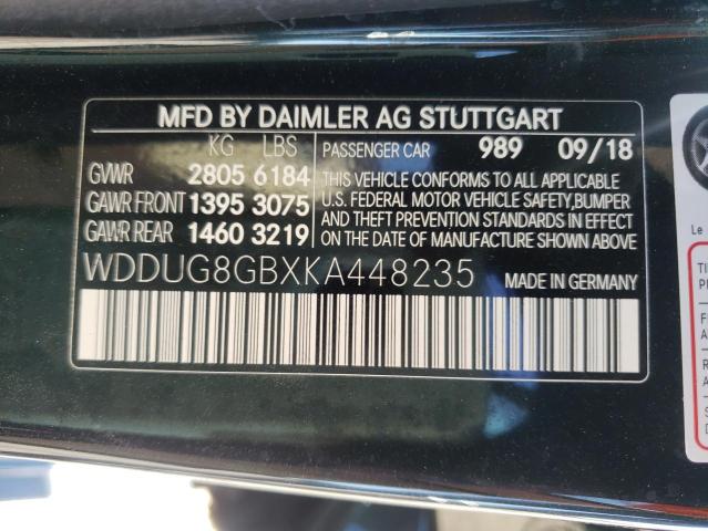 Photo 9 VIN: WDDUG8GBXKA448235 - MERCEDES-BENZ S 560 4MAT 