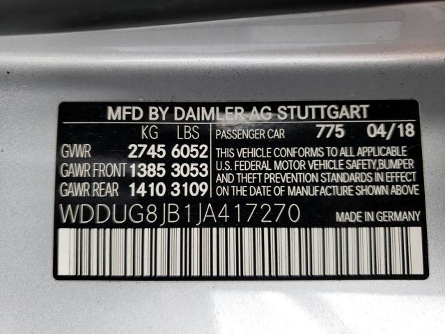 Photo 12 VIN: WDDUG8JB1JA417270 - MERCEDES-BENZ S 63 AMG 4 