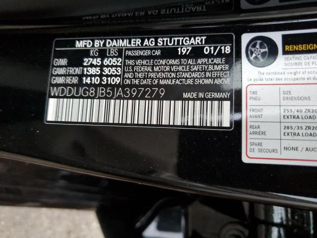 Photo 9 VIN: WDDUG8JB5JA397279 - MERCEDES-BENZ S-KLASSE 