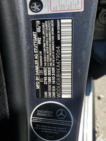 Photo 12 VIN: WDDUG8JB9KA479064 - MERCEDES-BENZ S 63 AMG 4 