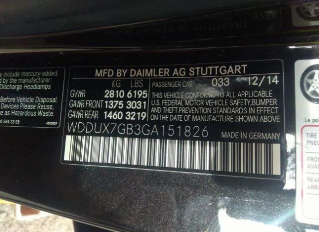 Photo 8 VIN: WDDUX7GB3GA151826 - MERCEDES-BENZ ALL OTHER 