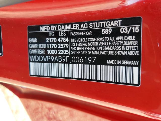 Photo 12 VIN: WDDVP9AB9FJ006197 - MERCEDES-BENZ B 250E 