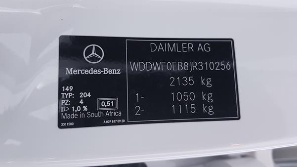 Photo 4 VIN: WDDWF0EB8JR310256 - MERCEDES-BENZ C 220 