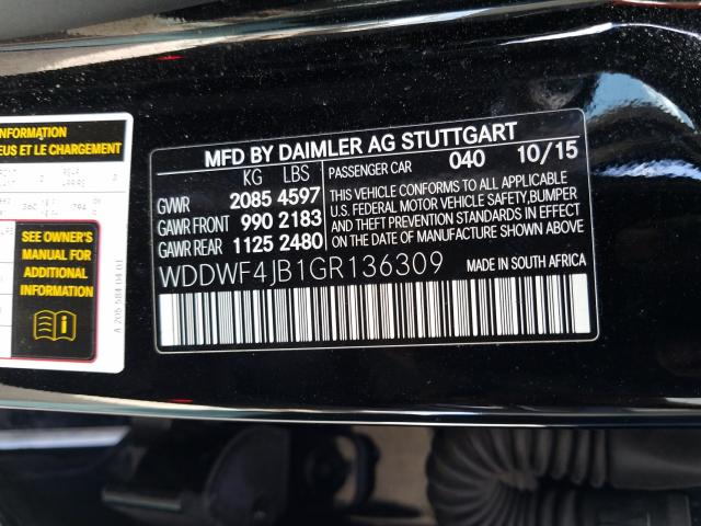 Photo 9 VIN: WDDWF4JB1GR136309 - MERCEDES-BENZ C 300 