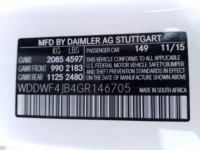 Photo 9 VIN: WDDWF4JB4GR146705 - MERCEDES-BENZ C 300 