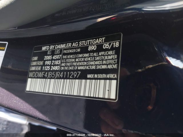 Photo 8 VIN: WDDWF4JB5JR411297 - MERCEDES-BENZ C 300 