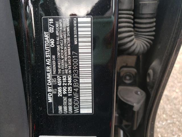 Photo 9 VIN: WDDWF4JB9JR390017 - MERCEDES-BENZ C 300 