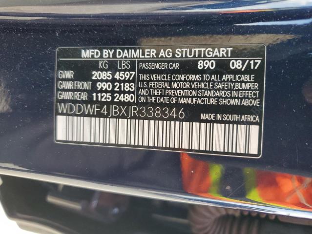 Photo 12 VIN: WDDWF4JBXJR338346 - MERCEDES-BENZ C 300 