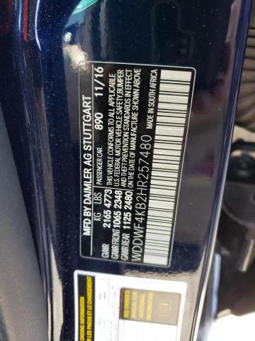 Photo 12 VIN: WDDWF4KB2HR257480 - MERCEDES-BENZ C 300 4MAT 