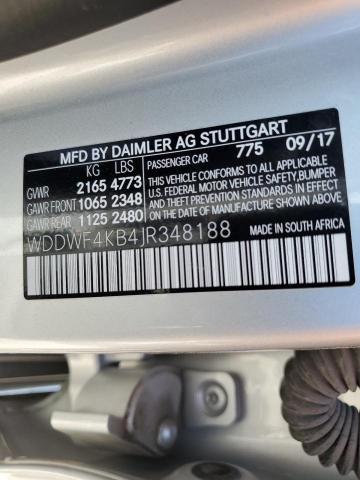 Photo 11 VIN: WDDWF4KB4JR348188 - MERCEDES-BENZ C 300 4MAT 