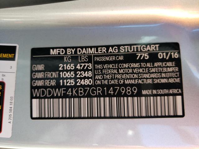 Photo 9 VIN: WDDWF4KB7GR147989 - MERCEDES-BENZ C 300 4MAT 