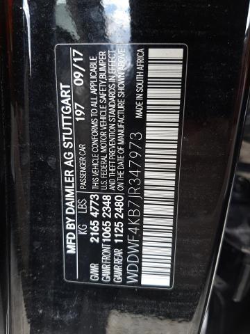 Photo 9 VIN: WDDWF4KB7JR347973 - MERCEDES-BENZ C 300 4MAT 