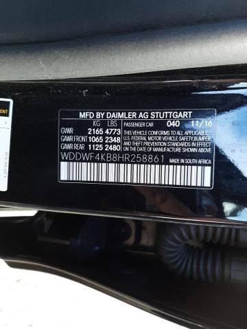 Photo 12 VIN: WDDWF4KB8HR258861 - MERCEDES-BENZ C 300 4MAT 